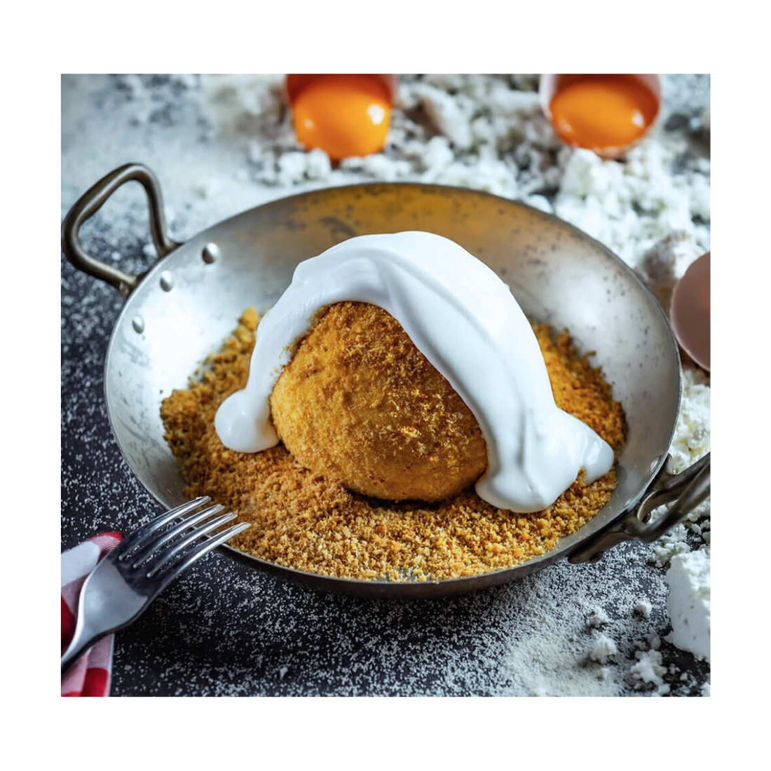 Turogomboc - en ungersk dessert - söta dumplings av kvarg