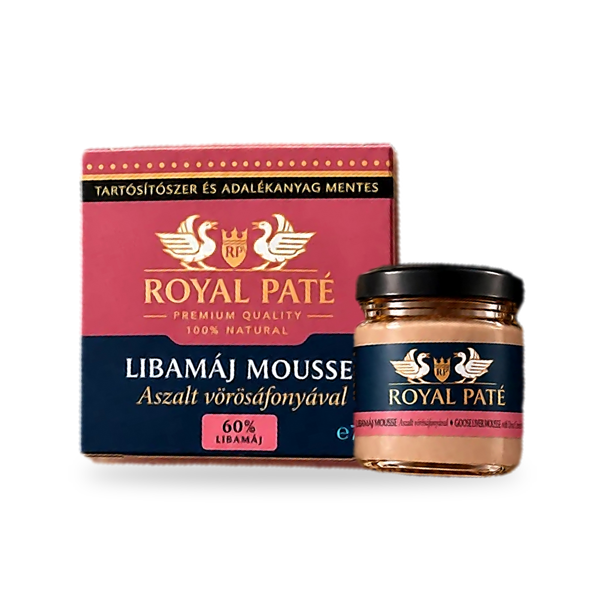 Gåslevermousse med tranbär, 70g