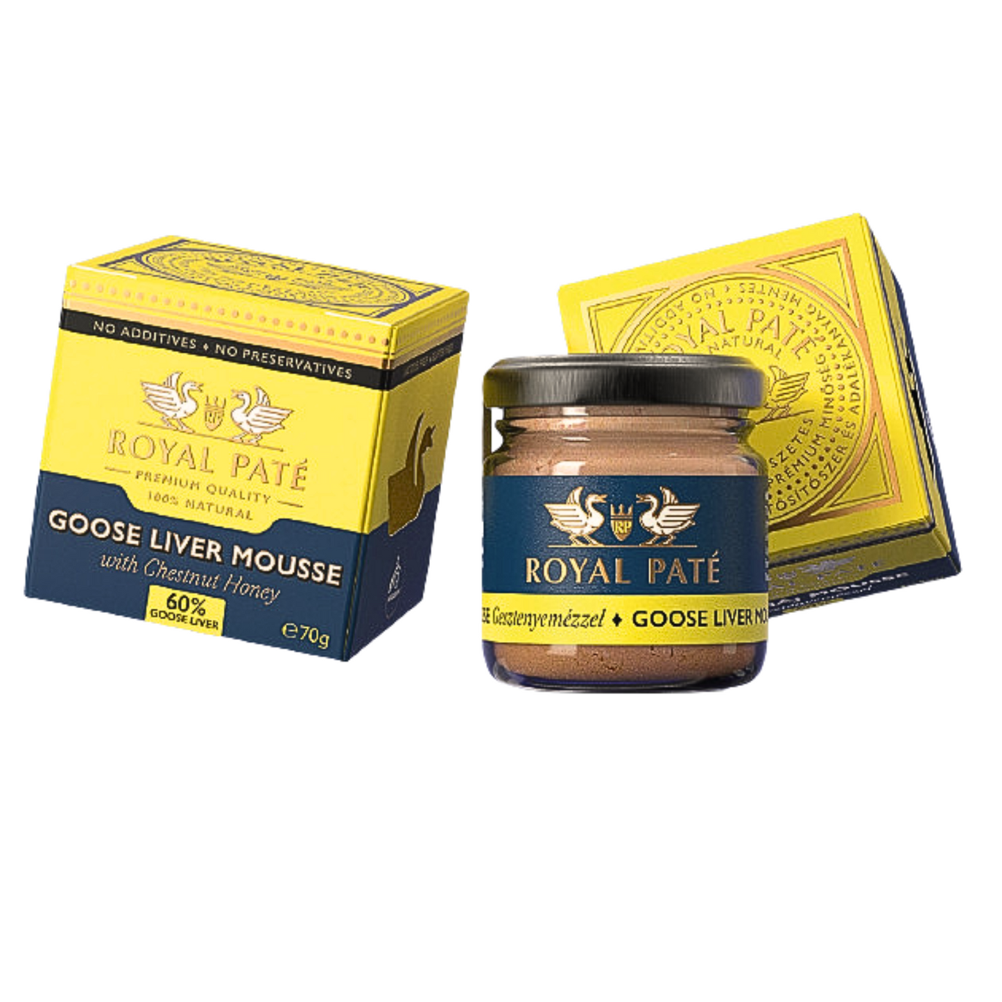 Gåslevermousse – med kastanjehonung, 70g