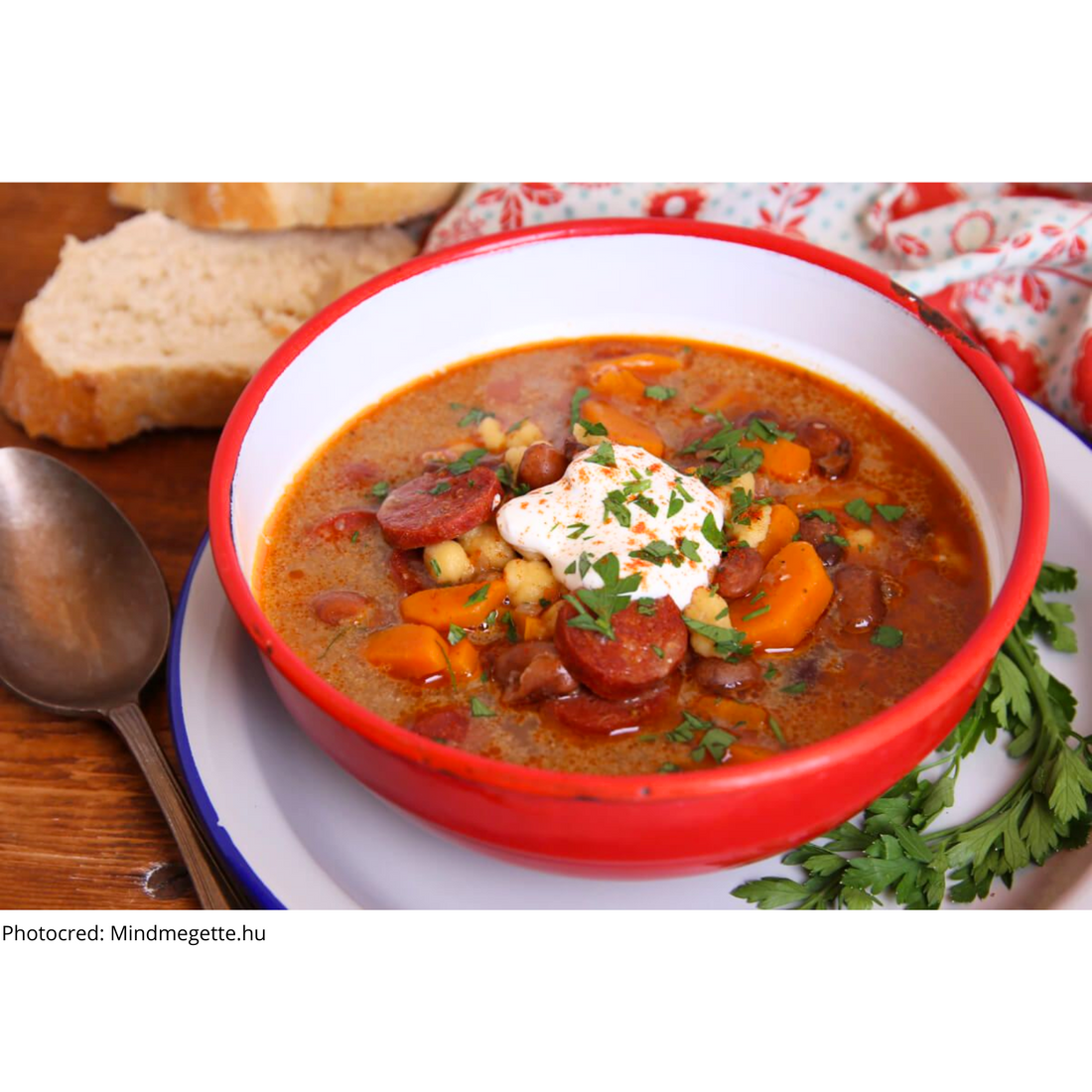 Jókai Bableves - ungersk bönsoppa med rökt fläsk