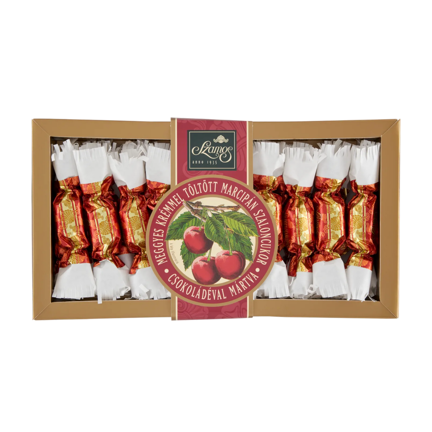 Szamos Cseresznyével töltött Marcipán Szalon keksz, 250g